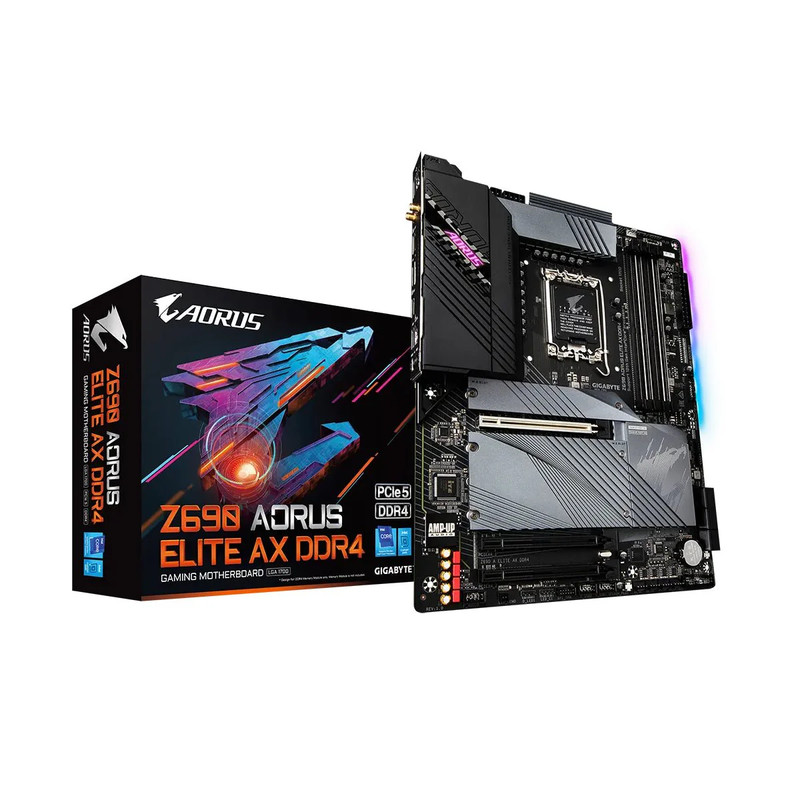 Gigabyte Z690 Aorus Elite AX Wifi - DDR4 LGA 1700 Intel Motherboard - اللوحة الأم